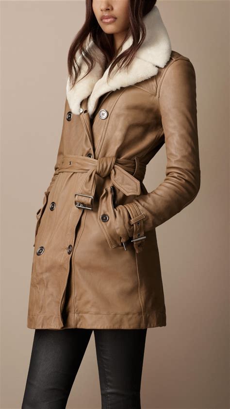 burberry leather trench coats|Burberry trench coat collar strap.